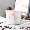 Taza de Mármol Creativa Transfronteriza Taza Cerámica Nórdica Regalo de Boda Taza de Café para Pareja Lujo Ligero