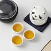 Set de Té de Viaje Kung Fu Panda Traje Regalos para Reuniones de Negocios Regalos de Acompañamiento al Aire Libre para Empleados Regalos para Extranjeros