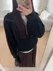 Suéter de Tricô Meia-Zip Novo Estilo Chanel 26 Início da Primavera, Suéter de Lã com Gola Alta Meia-Manga Longa Modelo de Passarela para Mulheres