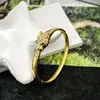 Pulsera de Apertura de Diamantes de Leopardo de Ojos Verdes Más Vendida Transfronteriza Diseño de Nicho Femenino Espejo Pulsera de Vida de Alta Gama