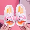 Venta al por mayor de fábrica pantuflas para niños lindas de dibujos animados para niñas verano bebés niñas interiores antideslizantes suela suave pantuflas mujeres