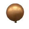 Globo 18 pulgadas Redondo Metálico Película de Aluminio Color Claro Tablero Decoración Fiesta de Boda Cumpleaños Papel de Aluminio Metálico Inflable