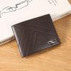Jiangbao Billetera Nueva Transfronteriza para Hombre Corta Múltiples Ranuras para Tarjetas Gran Capacidad Textura de Grano Cartera Casual Fabricante Directo