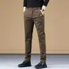 Pantalones casuales transfronterizos para hombre, nuevos pantalones negros de estilo coreano, versátiles de pierna recta, holgados de corte slim, pantalones de vestir, marca de moda