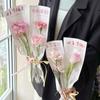 Bolsa de Papel para Envolver Ramo de Flor Única del Día de la Madre Empaque de Clavel Exhibición de Floristería Paquete de Material Floral