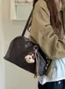 Bolsa tote retrô de grande capacidade para mulheres, nova coleção outono 2026, bolsa de ombro moderna e estilosa, bolsa de viagem casual e simples