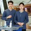Ropa de Trabajo Hainabaiquan para Personal de Limpieza de Propiedades Manga Larga Otoño e Invierno Centro Comercial Hotel Mesero Habitación de Huéspedes Ama de Llaves