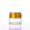 Tarro de Crema Personalizado Botella Transparente de Vidrio para Dispensar Crema Botella Cosmética Mate Botella Vacía Botella de Acrílico para Crema Botella para Crema de Ojos