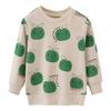 Marca estilo europeu e americano roupas infantis outono e inverno algodão manga longa blusa suéter meninas manga longa suéter de felpa roupas infantis