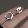 Pendientes Geométricos Redondos Brillantes Minimalistas, Diseño de Nicho, Sensación de Alta Gama, Clips para Orejas Elegantes, Pendientes de Estilo Genial, Transfronterizo