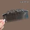 Pente para Cabelo com Estampa de Leopardo Retrô Doce Sem Costura com Múltiplos Dentes Estilo Coreano High-End Versátil Presilha de Cabelo para Mulheres Adultos Acessórios de Cabelo Headwear