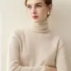 Suéter de cashmere puro 2026 inverno novo feminino primeira linha pronto para usar camisa base estilo elegante solto modelador quente suéter