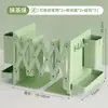 Soporte de Escritorio para Libros Soporte Retráctil para Libros Estante de Almacenamiento de Libros con Soporte para Bolígrafos Deflector Pinza para Libros Libro