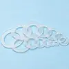 Arandela de Plástico Ojo de Pollo, Arandela Plana de Nylon Transparente, Arandela de Plástico Facturable, Anillo de Goma Espesorado para Tornillo de Nylon Blanco