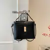 Bolso de hombro estilo retro para mujer, la última colección de moda otoño/invierno, bolso cruzado versátil, bolso tipo cubo tote a la moda