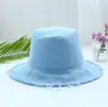 Sombrero de Sol de Mezclilla con Volantes Estilo Japonés para Primavera y Verano Sombrero de Sol Protector Solar para Adultos Sombrero Cubeta Estilo Chica Suave Sombrero de Pescador Informal Versátil