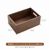 Caja de almacenamiento de escritorio sólida de madera de nogal personalizada, caja organizadora con compartimentos de madera, bandeja de almacenamiento para cosméticos y artículos varios del hogar