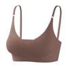 Sujetador Inalámbrico para Mujer, Sujetador Deportivo Talla Grande, Hermosa Espalda Push-Up Estilo Camisola Sujetador de Yoga Sin Costuras para Mujer