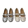En stock~Zapatos Mary Jane plateados para mujer que aumentan la altura, suela suave, cómodos para los pies, zapatos de un solo color de corte bajo, adecuados para ir al trabajo, zapatos pequeños de cuero
