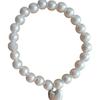Pulseira de prata com pingente de pérolas, estilo europeu e americano, para casamento, mãe, madrinha, noiva, acompanhante, cerimônia, pulseira de contas