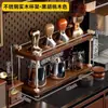 Suporte de Armazenamento de Eixo Óptico Mesa Madeira Maciça Pequena Prateleira Canto do Café Porta-Copos Multicamadas Cosméticos Armário de Entrada Suporte de Armazenamento Vintage