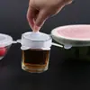 Conjunto de 6 Peças de Tampa de Silicone para Conservar Alimentos, Tampa de Silicone Elástica à Prova de Poeira e Vazamentos para Tigelas, Plástico Filme de Vedação para Geladeira e Micro-ondas