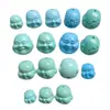 Cuentas Sueltas de Magnetita para Manualidades, Turquesa de Segunda Generación Cabeza de Buda Maitreya Tallada en Forma Redonda, Cabeza de Buda para DIY, 108 Cuentas que Cambian de Color