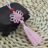 Não. 7 6-disco nó chinês pingente de borla estilo antigo estilo chinês marcador de página pente sachê grampo de cabelo acessórios pingente pequeno