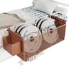 Cesta Pendurada ao Lado da Cama do Dormitório Essenciais para Estudantes Universitários Cama Superior Itens Essenciais Livros Fones de Ouvido Lanches Prateleira de Armazenamento com Painel Perfurado