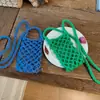 Bolsa de Teléfono Móvil Tejida Transfronteriza, Bolso de Hombro Cruzado Individual, Mini Bolso Multiusos, Bolso Casual con Textura, Bolso de Viaje de Lana