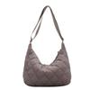 Bolso de Hombro Rombo Plumón Casual Textil Coreano Bolso Cruzado Chaqueta Acolchada de Algodón Simple Combinable para Viajes Cotidianos Campus Bolsa de Empanadilla