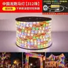 Luces de Colores 220V, Luces de Carrera, Luces de Agua Corriente, Luces de Neón Impermeables para Exteriores, Señales de Colores Cambiantes para Exteriores, Tiras de LED de Luz Suave Intermitentes