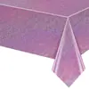Toalha de Mesa Amazon Rosa Glitter Estrela Holográfica Laser Transfronteiriça Descartável Brilhante para Festa com Estrelas de Glitter
