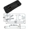Clip de plástico de fijación para montaje en riel DIN de 35 mm en forma de U C45 Instalación de equipos eléctricos Clip de riel de 18 mm de ancho Fuerte capacidad de carga