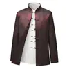 Chaqueta de algodón estilo Tang de invierno para hombres, de mediana edad y ancianos, con forro de polar añadido y material engrosado, en estilo chino tradicional, adecuada para padres y abuelos