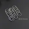 Llavero Accesorios de Acero Inoxidable Anillo Plano Llavero para Coche Anillo Metálico Cromado Llavero