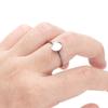 Base de anillo de acero inoxidable chapada en oro de 18 quilates con forma de estrella de cinco puntas y forma de gota de agua de amor, soporte para cuentas de perlas adhesivas, accesorios de joyería hechos a mano