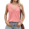 Primavera e Verão 2025 Novo Amazon Europeu e Americano Comércio Exterior Estação Independente Regata Sem Mangas Feminina Roupa Feminina Casual Transfronteiriça