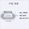 Conector de pasamanos de escalera con base de tubo cuadrado de acero zincado, soporte de fijación para tubería galvanizada, soporte en ángulo, soporte de aluminio, sujetador, accesorios de herrería