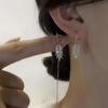 Diário All-match Golden Jade Leaf Ear Line Mulheres Light Luxury Design Exclusivo Elegante Brincos de Folha Brincos de Moda Personalizados