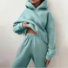 Verano 2026 Nuevo Transfronterizo Europa y América Comercio Exterior Ropa de Mujer Moda Estilo Deportivo Color Sólido Sudadera con Capucha Conjunto Casual