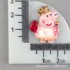 Animal Stitch Resina Dibujos Animados Totoro Accesorios DIY Pegamento Crema Cerdo Funda para Teléfono Accesorios para Pasador de Pelo