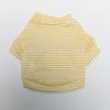 Atacado de Fábrica Suprimentos para Animais de Estimação Roupa para Cachorro Gato Pequeno Fresco Listrado Camisa de Cuidado para Pet Estilo Primavera e Verão Teddy Bichon
