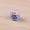 DIY Acessórios de Jóias Cerâmica Lucky Cat Loose Beads Car Pingente Vertical Hole Bracelet Tornozeleira Colar Cerâmica Contas Soltas