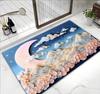 Alfombra de Tierra de Diatomeas para Baño Absorbente Alfombra para Pies Entrada Resistente a la Suciedad Resistente al Desgaste Fácil Cuidado Alfombra de Piso