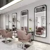 Espelho de Barbearia, Espelho Especial para Salão de Cabeleireiro, Espelho de Celebridade da Internet, Espelho de Corpo Inteiro, Montado na Parede, Iluminado, Modelo Novo, Espelho de Parede, Espelho para Cabeleireiro
