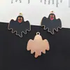 Juego de 19 Escobas Fantasma con Goteo de Aceite, Murciélagos y Sombreros de Mago Temáticos de Halloween, Dijes Creativos para Pulseras y Collares DIY