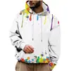 Moletom casual solto 3D com estampa digital em gradiente colorido novo do AliExpress, moletom de outono e inverno, blusa com capuz masculina