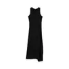 Vestido Largo sin Mangas Inspirado en el Diseño Sumeihui 2026 Otoño Temprano Nuevo Estilo Lem Sencillo Ajustado a la Cintura Vestido