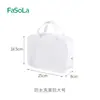 Bolsa de tocador y maquillaje portátil Fasola, Gran capacidad, Bolsa de baño Eva visible, Bolsa de tocador impermeable portátil para viajes